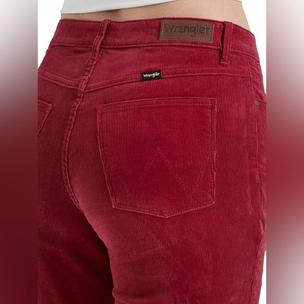 NWT Wrangler Women's High Rise Bold Boot Jean 6/28 In Color Carmine - Picture 7 of 12
